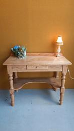Brocante vintage grenen landelijk wastafel meubel, bureau, Ophalen, 50 tot 100 cm, Vintage, Grenenhout