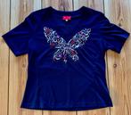 Shirt / Top - Edgar Vos - Blauw Vlinder - Medium (38 40), Maat 38/40 (M), Blauw, Ophalen of Verzenden, Zo goed als nieuw