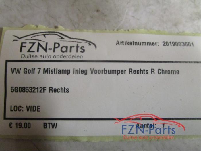 Bumper mistlamp Volkswagen Golf (22740453), Auto-onderdelen, Verlichting, Gebruikt, Ophalen of Verzenden