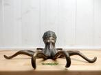 035* Bronzen octopus L (Boven €75geen verzendkosten), Ophalen of Verzenden, Nieuw, Overige materialen, Dierenbeeld