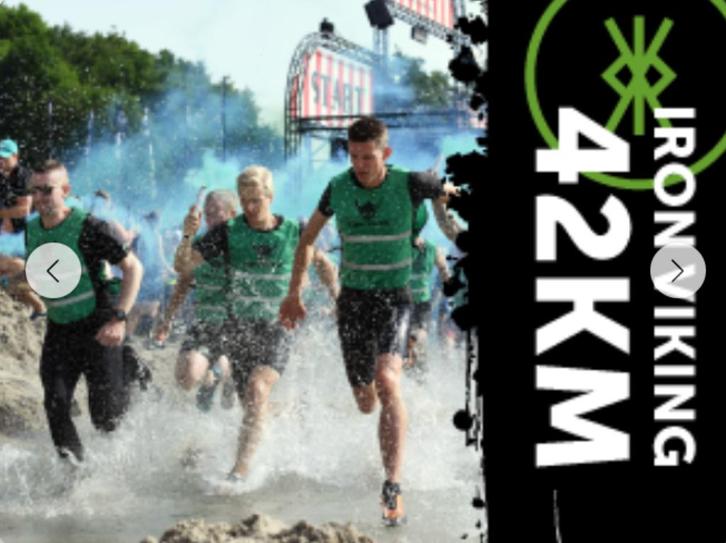 Strong Viking Obstacle Run 42km - 28 september start 8:40, Tickets en Kaartjes, Sport | Overige, Eén persoon, September
