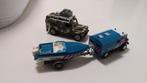 1/31 Land Rover Defender + Mercedes Unimog met boottrailer, Ophalen of Verzenden, Gebruikt, Auto