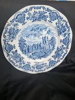 Blauw Wit Sierbord met Kasteel, Antiek en Kunst, Ophalen of Verzenden