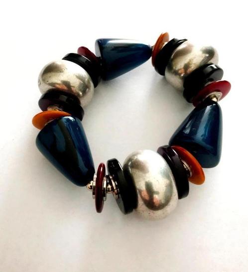 vintage Prachtige grote Lucite kralen armband, Sieraden, Tassen en Uiterlijk, Armbanden, Zo goed als nieuw, Verzenden
