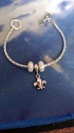 PANDORA STYLE ARMBAND (Size: 18/21cm) met Ankersluiting, Staal, Verzenden, Nieuw, Met bedels of kralen