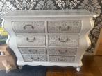 Witte commode met lades, Ophalen, Gebruikt, 100 tot 150 cm, Met lade(s)