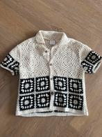 Zara creme zwart gebreid blouse maat 98, Ophalen of Verzenden, Meisje, Overhemd of Blouse