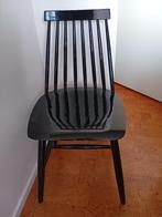 2 houten zwarte vintage stoelen, Ophalen of Verzenden, Gebruikt, Zwart, Twee