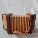 Retro, vintage  houten bakje "Accordeon", Antiek en Kunst, Ophalen of Verzenden