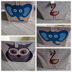 Stoffe  opbergbakken - Beige met Dieren - Ikea, Kinderen en Baby's, Kinderkamer | Commodes en Kasten, Minder dan 90 cm, Ophalen of Verzenden