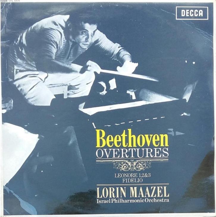 Beethoven Overtures Lorin Maazel Decca – SXL 6025, Cd's en Dvd's, Vinyl | Klassiek, Zo goed als nieuw, Classicisme, Orkest of Ballet