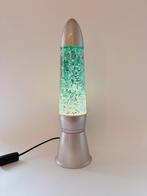 VINTAGE LAVALAMP XL | BLAUW/GROEN, GLITTER, -, -, Ophalen of Verzenden, Glas