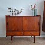 Vintage klein dressoir, kast, tv meubel, teak, Huis en Inrichting, Kasten | Dressoirs, Ophalen, 50 tot 100 cm, Zo goed als nieuw
