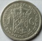 Zilveren gulden 1913, Postzegels en Munten, Munten | Nederland, Zilver, Koningin Wilhelmina, 1 gulden, Ophalen of Verzenden