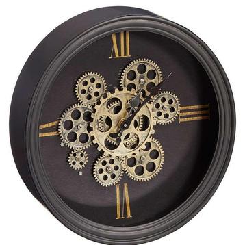 Decoratieve Wandklok met Tandwielen - 37cm beschikbaar voor biedingen