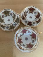 Royal albert Paragon Thee Kop en Schotel Set Groen-Rosé-Rood, Ophalen of Verzenden, Gebruikt, Porselein, Kop(pen) en/of Schotel(s)