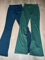Blauwe en groene flared broek van Amy & Ivy, maat XS, Kleding | Dames, Blauw, Ophalen of Verzenden, Maat 34 (XS) of kleiner, Lang
