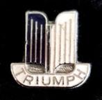 Triumph speld donkerblauw-wit emaille, Nieuw, Transport, Speldje of Pin, Verzenden