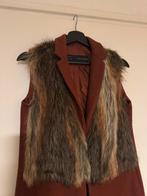 Zara Basic Gilet met Bont - Maat M, Ophalen of Verzenden, Zo goed als nieuw, Maat 38/40 (M), Bruin