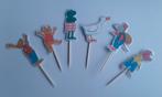 Set van 10 Kikker en  vrienden cupcake traktatie prikkers, Ophalen of Verzenden, Nieuw, Versiering, Verjaardag