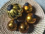 Heksenballen. 5 x oker kleurige heksenbal.  🎄, Diversen, Kerst, Ophalen of Verzenden, Zo goed als nieuw