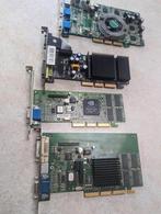 Vintage videokaarten.4x, Computers en Software, Gebruikt, VGA, Ophalen of Verzenden, AGP