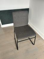 Set van 4 grijze eetkamerstoelen, Ophalen, Zo goed als nieuw, Vier, Metaal