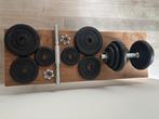 2x Tunturi Dumbell Gietijzer (2x 20kg), Ophalen, Zo goed als nieuw, Benen, Dumbbell