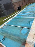 Zwembad winter zeil met aluminium buizen, Ophalen, Gebruikt, Afdekzeil