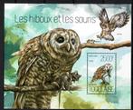 togo 2013 pf blok uilen owls vogels birds, Ophalen of Verzenden, Postfris, Dier of Natuur