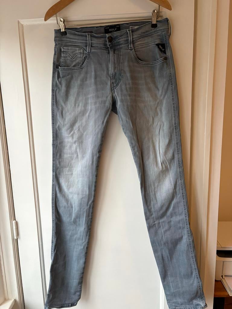 Replay Anbass Hyperflex Jeans Maat 32/36, Kleding | Heren, Spijkerbroeken en Jeans, Zo goed als nieuw, W32 (confectie 46) of kleiner