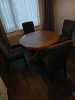 Mooie eethoek, Huis en Inrichting, Ophalen, Zo goed als nieuw, 4 tot 6 stoelen