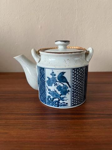 Vintage theepot Aziatisch Japans Chinees vogels bloesem beschikbaar voor biedingen