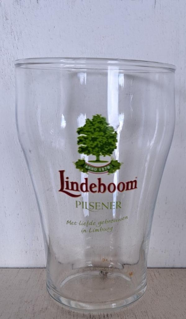 Lindeboom Pilsener Bierglas kleintje , Verzamelen, Biermerken, Gebruikt, Glas of Glazen, Overige merken, Ophalen of Verzenden