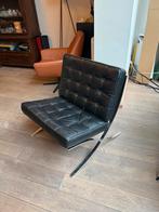 Barcelona chair leer, Huis en Inrichting, Fauteuils, Ophalen, Zo goed als nieuw, 50 tot 75 cm, Leer