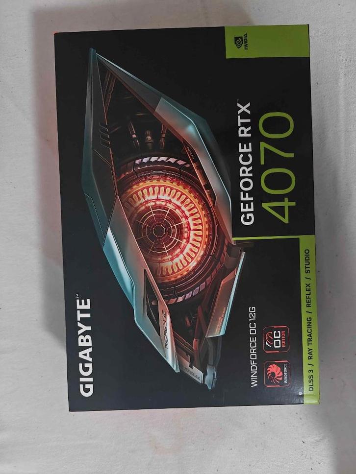 Gigabyte RTX 4070, Computers en Software, Videokaarten, Zo goed als nieuw, Nvidia, PCI-Express 4.0, GDDR6, HDMI, DisplayPort, Ophalen
