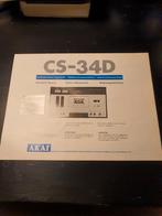 Instructieboekje van Akai CS-34D cassettedeck, Audio, Tv en Foto, Cassettedecks, Ophalen of Verzenden, Akai