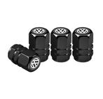 VW Ventieldoppen – Volkswagen – 4 stuks -Zwart, Verzenden, Nieuw, Volkswagen