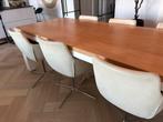 Designer Eethoek, incl. 6 lederen kuipstoelen (was: € 3995,-, Huis en Inrichting, Tafels | Eettafels, Ophalen, Gebruikt, 100 tot 150 cm