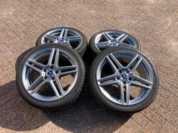 18 inch Mercedes C klasse W205 velgen + winterbanden 5x112 beschikbaar voor biedingen