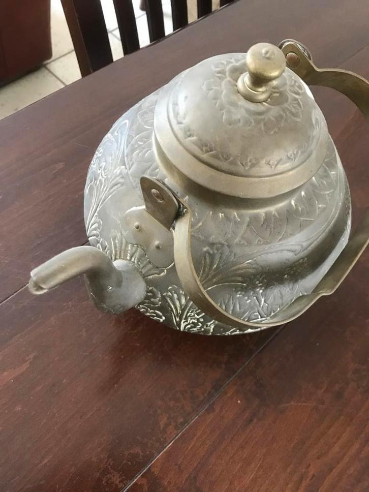 Koperen Ketel met Verkade Warmhoudplaat, Antiek en Kunst, Antiek | Koper en Brons, Koper, Ophalen of Verzenden