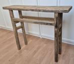 sidetable - wandtafel - brocante, Gebruikt, 100 tot 150 cm, Overige houtsoorten, Antiek