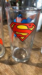 3 frisdrank glazen van Superman in mooie staat, Verzamelen, Stripfiguren, Superheld, Ophalen of Verzenden, Zo goed als nieuw