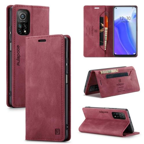 Luxe Flip Case met Kaarthouder voor Mi 10T / 10T Pro _ Rood, Telecommunicatie, Mobiele telefoons | Hoesjes en Frontjes | Overige merken