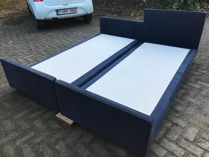 Bed Box Spring (x2) + Matras (optioneel)       µ9z, Huis en Inrichting, Slaapkamer | Boxsprings, Eenpersoons, Ophalen of Verzenden
