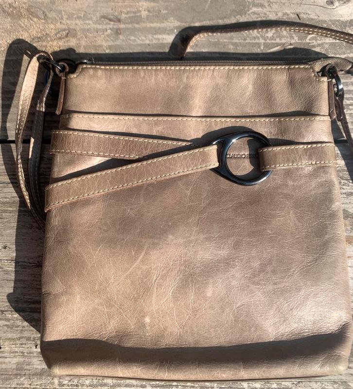 Crossbody bag - schoudertasje- Claudio Ferrici - zgan!, Sieraden, Tassen en Uiterlijk, Tassen | Damestassen, Zo goed als nieuw