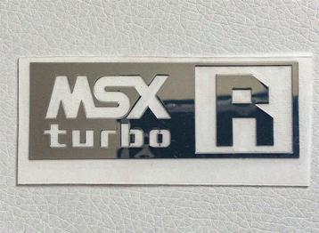 MSX 2 TURBO R Metallic embossed Sticker Decal beschikbaar voor biedingen