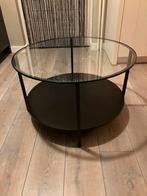 Ronde Salontafel - Stijlvol en Praktisch, Gebruikt, Rond, Glas, Minder dan 50 cm