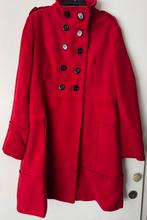 Mango Suit rode winter jas/mantel 100% katoen, Mango, Maat 42/44 (L), Ophalen of Verzenden, Zo goed als nieuw