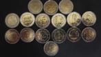 2025066: 15 X UNC Herdenkingsmunten San Marino, Ophalen of Verzenden, San Marino, 2 euro, Setje